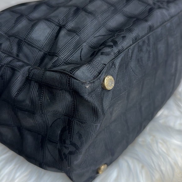 100% Authentic Pre-owned Chanel Nylon Black Tote Bag, 13.5x10x6 - Picture 10 of 16
